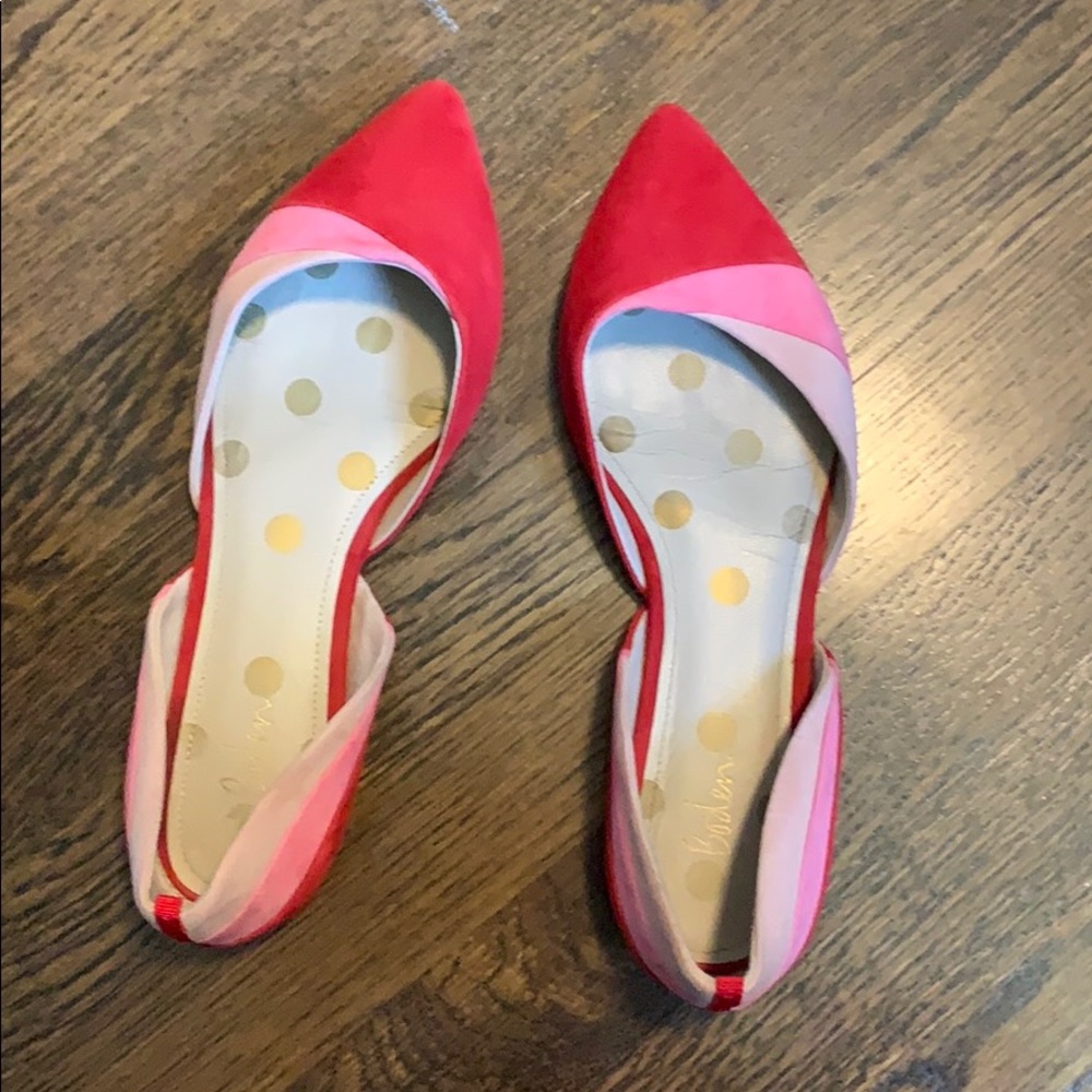 Boden Henrietta Flats Poinsettia Size 39 1/2